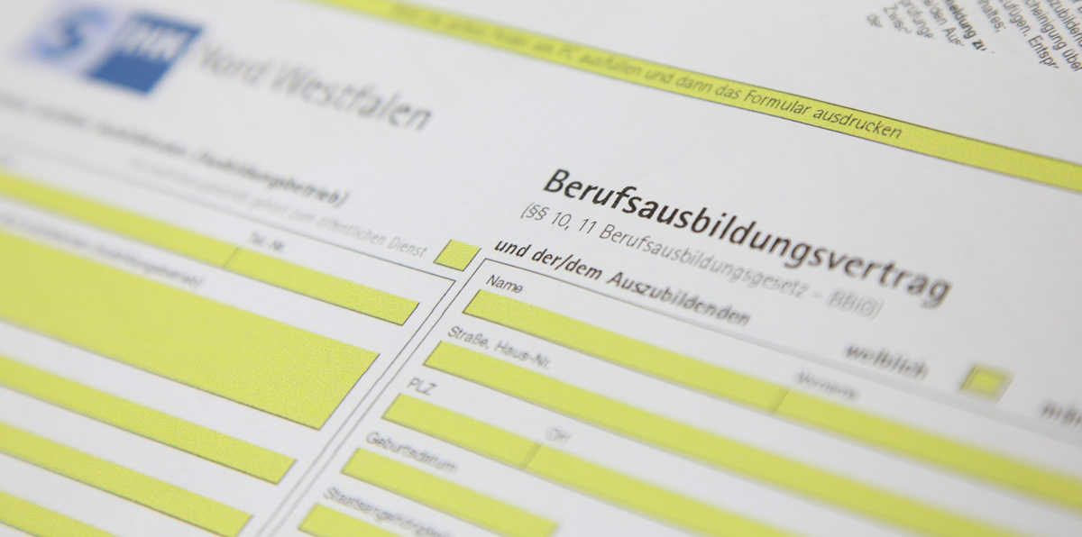 Ausbildungsvertrag